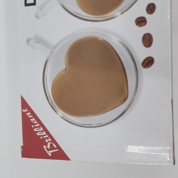 Brillant Heart Shaped Tea Cups New with Box - Picture 3 of 11